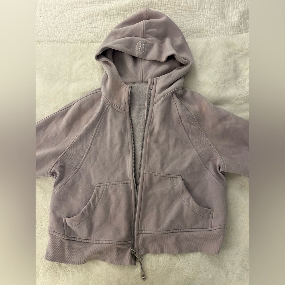 Lululemon Lavender Crop Full Zip Scuba